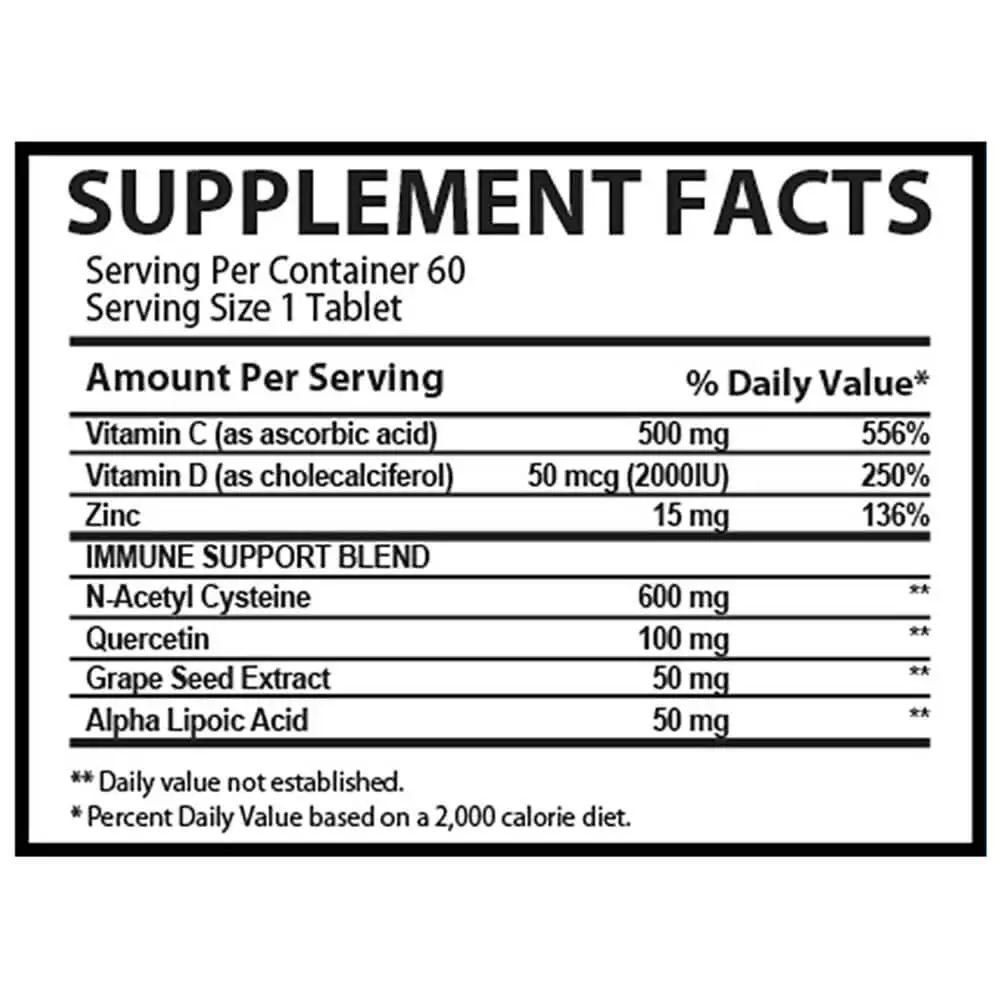 Muscle Rulz Immunity Mix Advanced Formula 60 Tablets