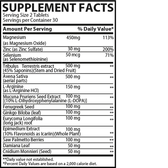 Muscle Rulz TESTO RULZ 60 Tablets