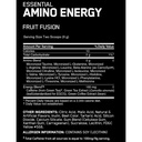 Optimum Nutrition Essential Amino Energy, FRUIT FUSION - 1.29 lbs (270g)