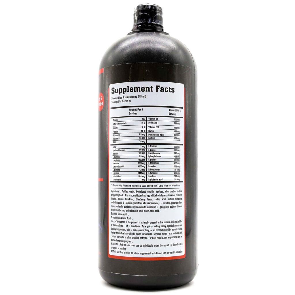 X-Supplement Amino Beef Liquid-945Ml-21Serv Blueberry