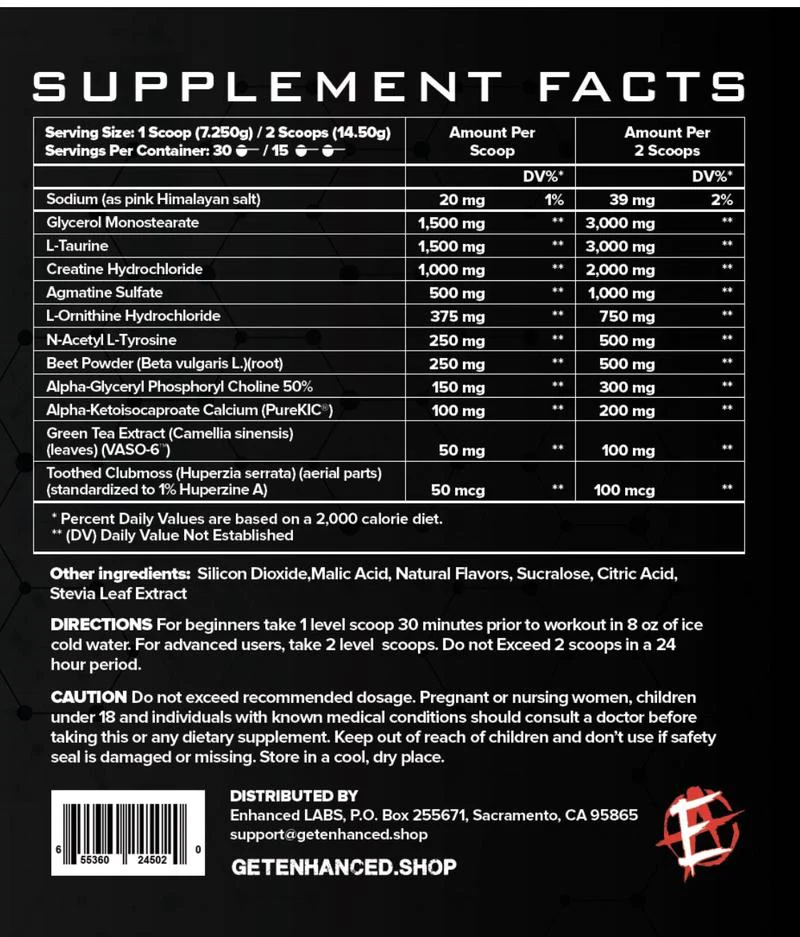 Enhanced - Ramys Rage Pump-30 Serv.-Grape