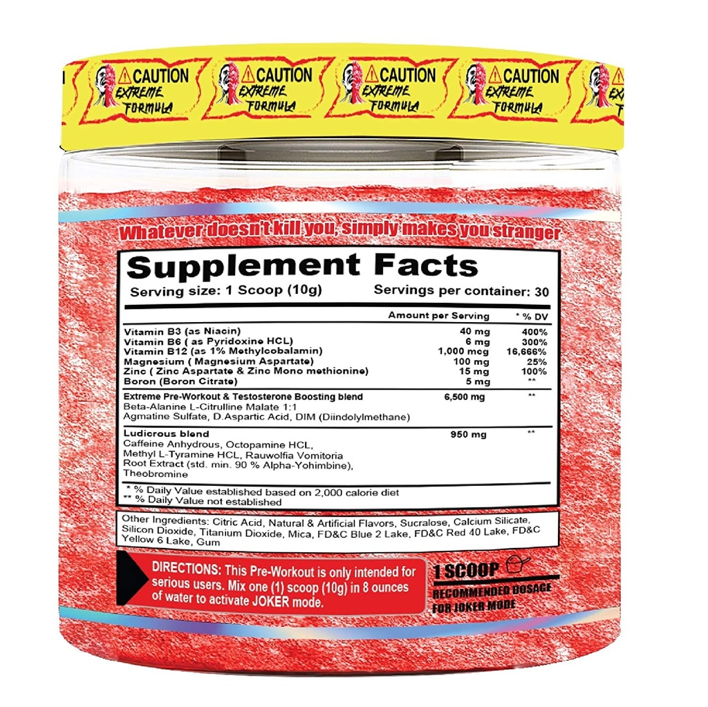 Terror Labz JOKER Pre Workout 30 Serv.- Bloody Orange