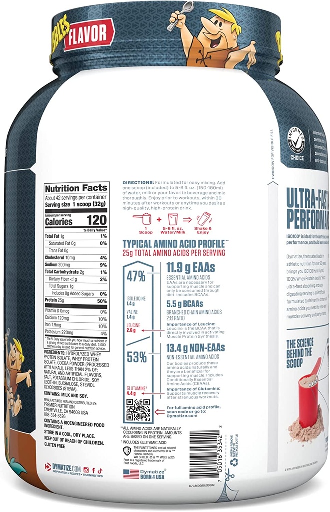 Dymatize ISO100-43Serv-1.4KG-Cocoa Pebbles