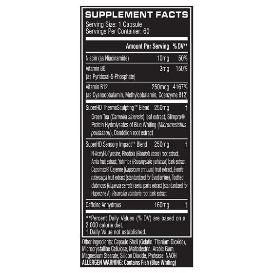 Cellucor Super HD Weight Loss- 60 Capsules