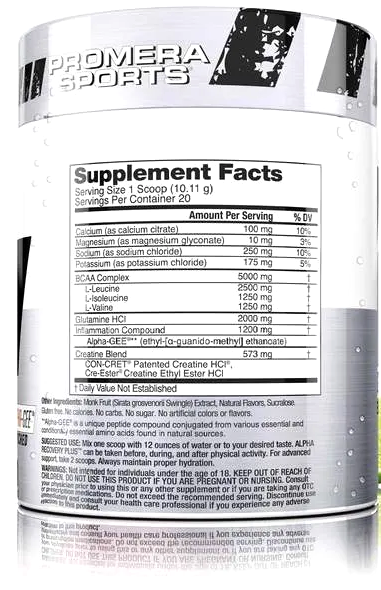 Con-Cret Alpha Recovery Plus Dietary Supplement 20 Servings