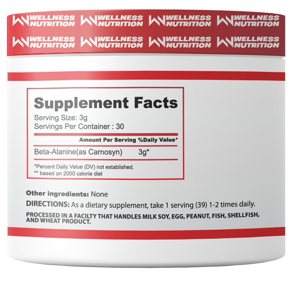 Wellness Nutrition Beta Alanine-30serv-90G
