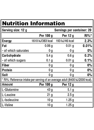 Galvanize Nutrition Prime - Bcaa + Glutamine - Green Apple - 20 serving