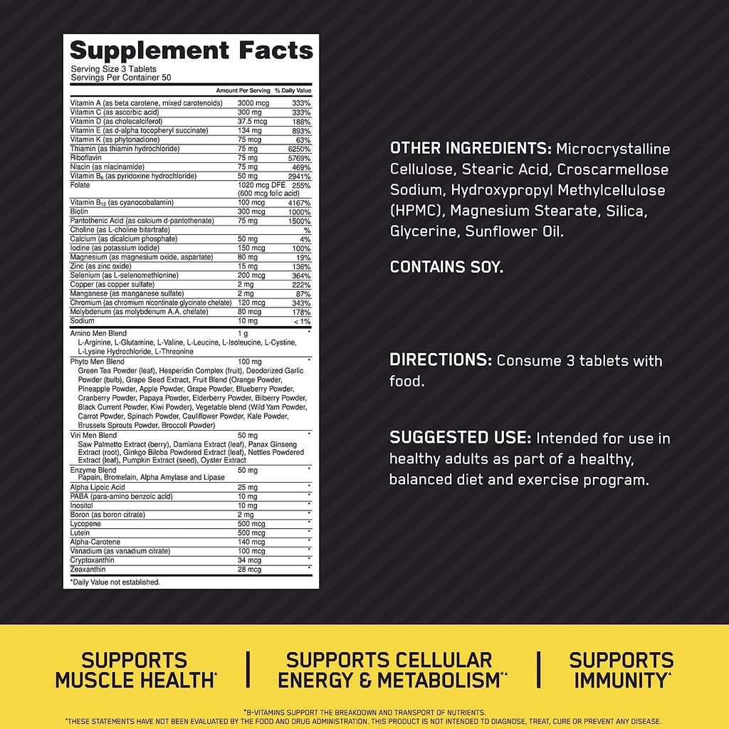 Optimum Nutrition Opti-Men 150 Count
