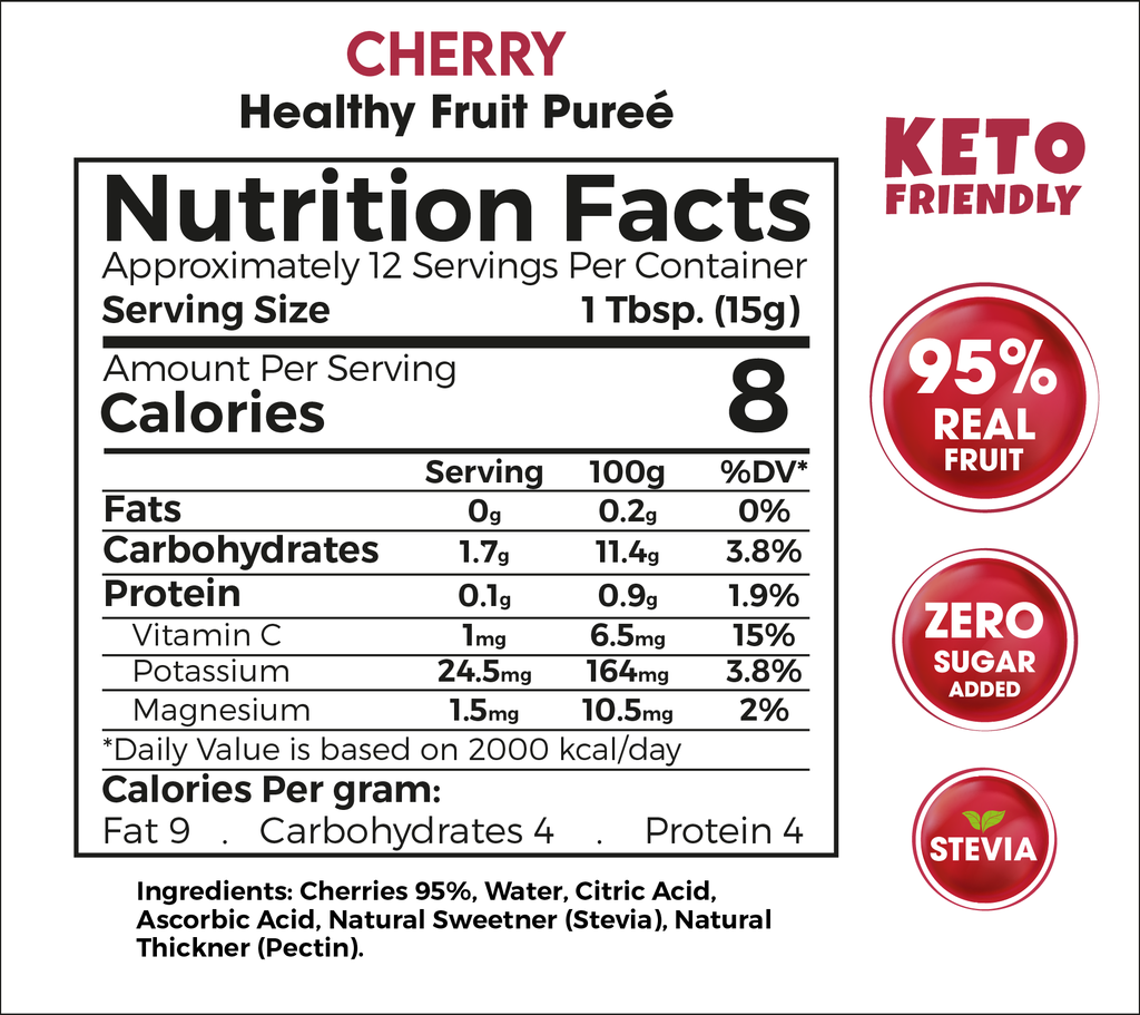 Zero Treat - Cherry Puree 180gm