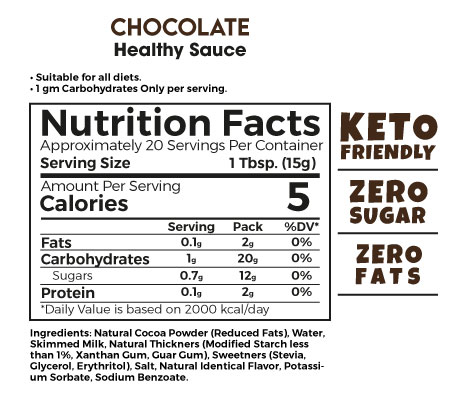 Zero Treat - Healthy Chocolate Sauce 300gm