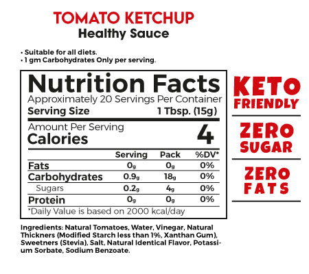 Zero Treat - Healthy Ketchup Sauce 300gm
