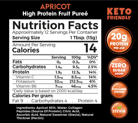 Zero Treat - High Protein Apricot Puree 180gm