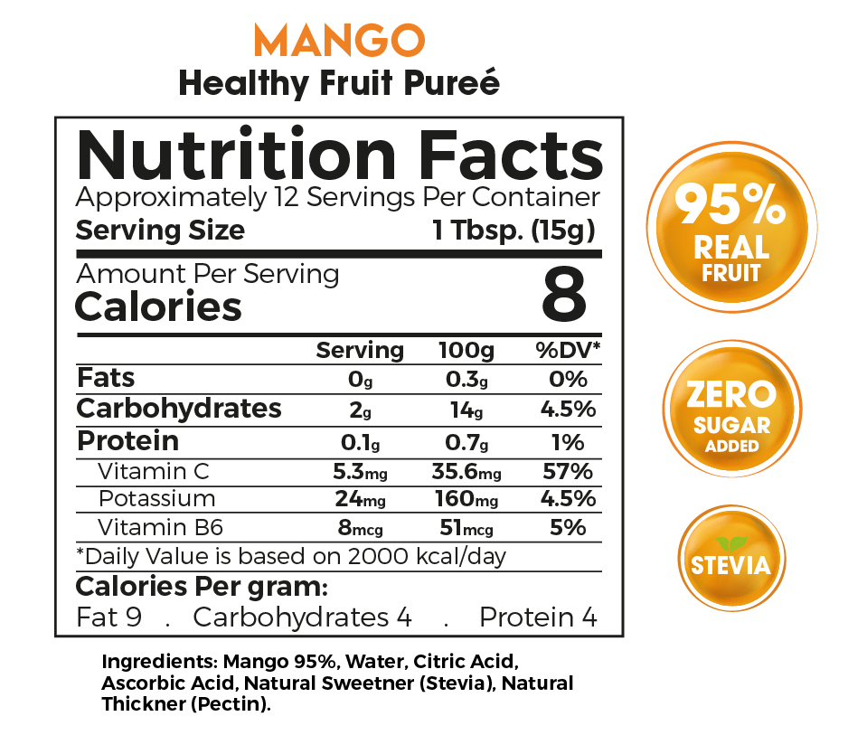 Zero Treat - Mango Puree 180gm