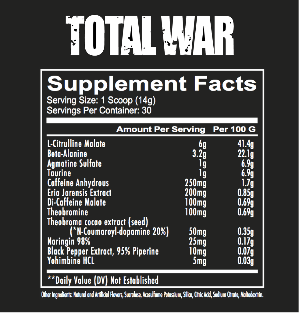 Redcon1 Total War Pre-Wordout 30serving - 444g - (Watermelon)