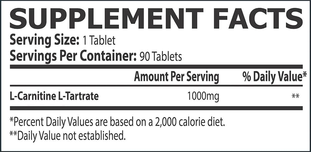 Core Champs L-Carnitine 1000MG 90 Tablets