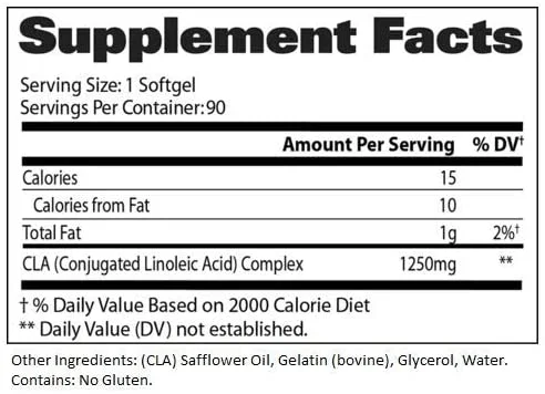 GAT Sport CLA 1250 mg 90 Softgels