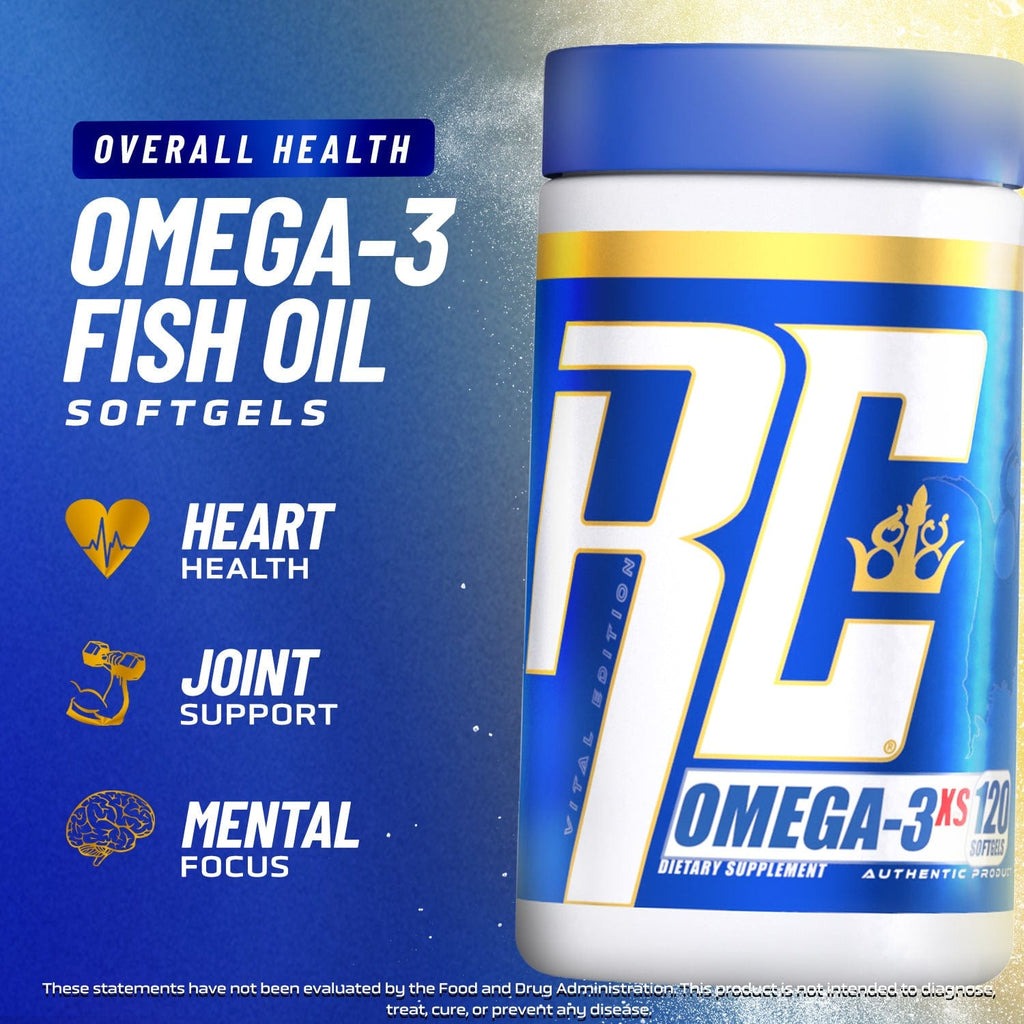 Ronnie Coleman Signature Series Omega -3 XS -120 Softgels
