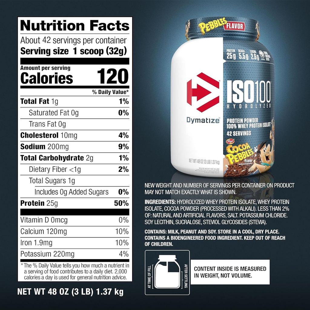 Dymatize ISO100-42Serv-1.4KG-Cocoa Pebbles