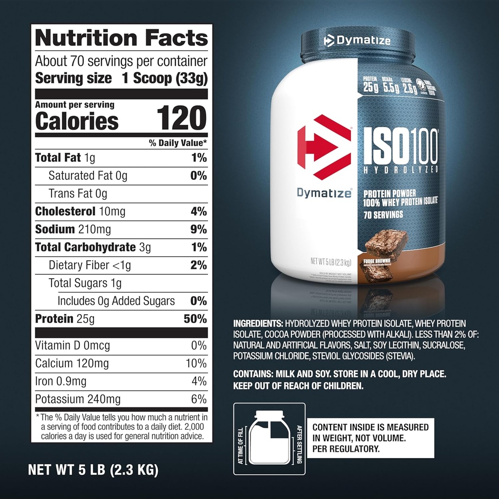 Dymatize ISO100-70Serv.-2.3KG-Fudge Brownie
