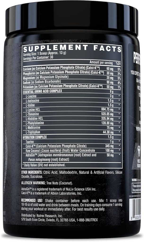 Nutrex EAA Hydration Refuel .Build -Strawberry  Watermelon