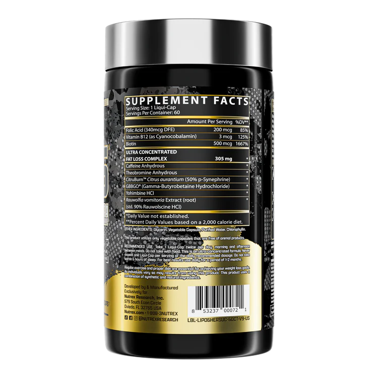 Lipo-6 Hers Ultra Concentrate – Women’s Fat Burner – 60 capsules