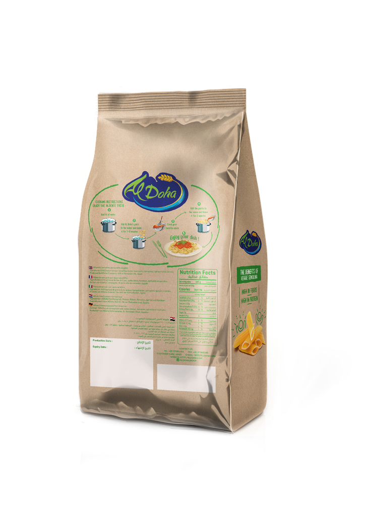 Al Doha Fit Choice-Tricolor Veggie Pasta-400 Gm