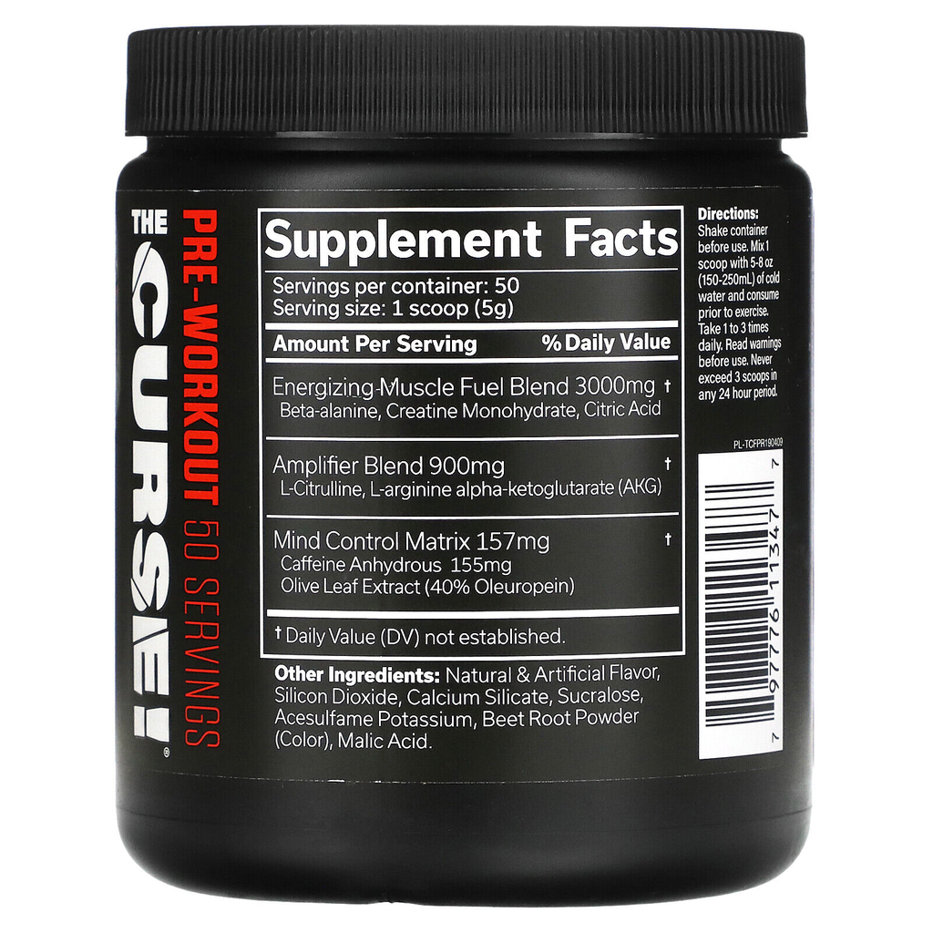 JNX Sports, The Curse, Pre-Workout, 8.8 oz (250 g)-Fruit Punch