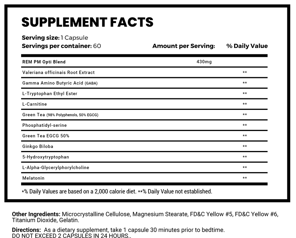 MAN Sports Rem Pm 60 Capsules