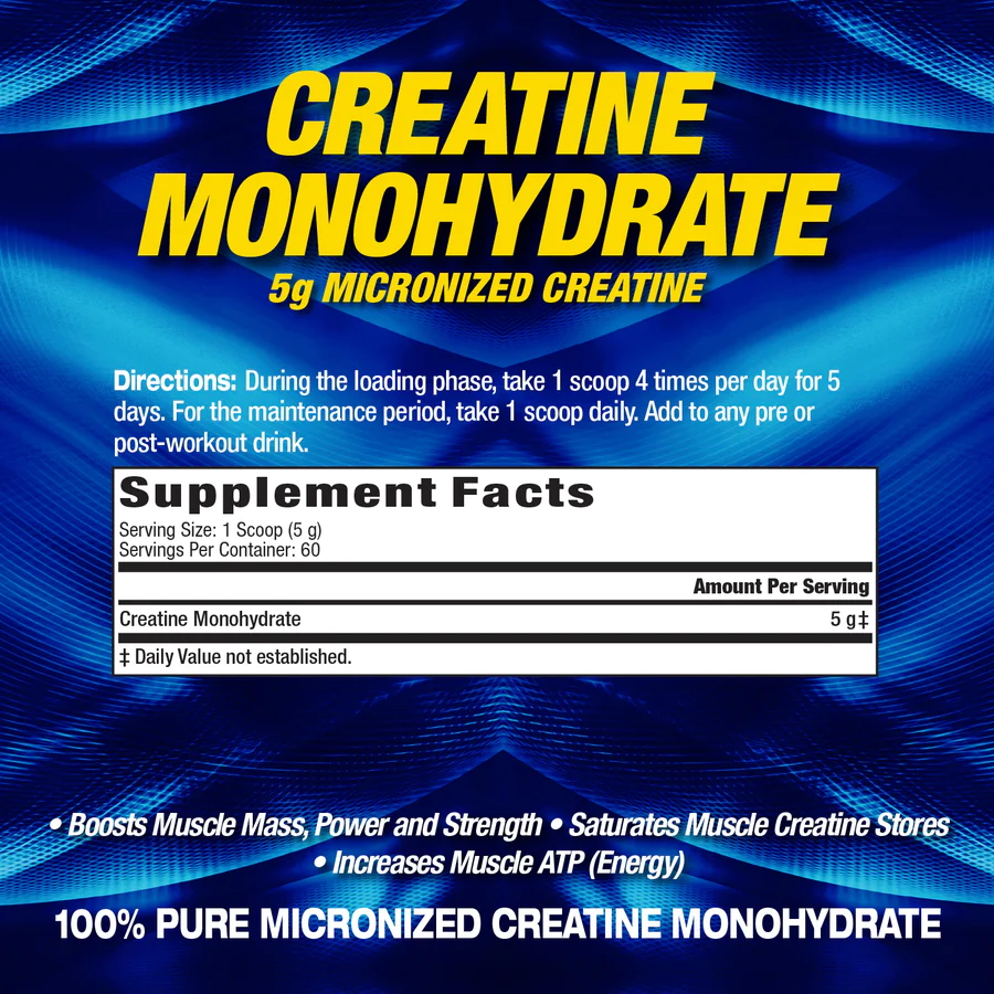 MHP Creatine Monohydrate 60Serv.-300 gm- Unflavored