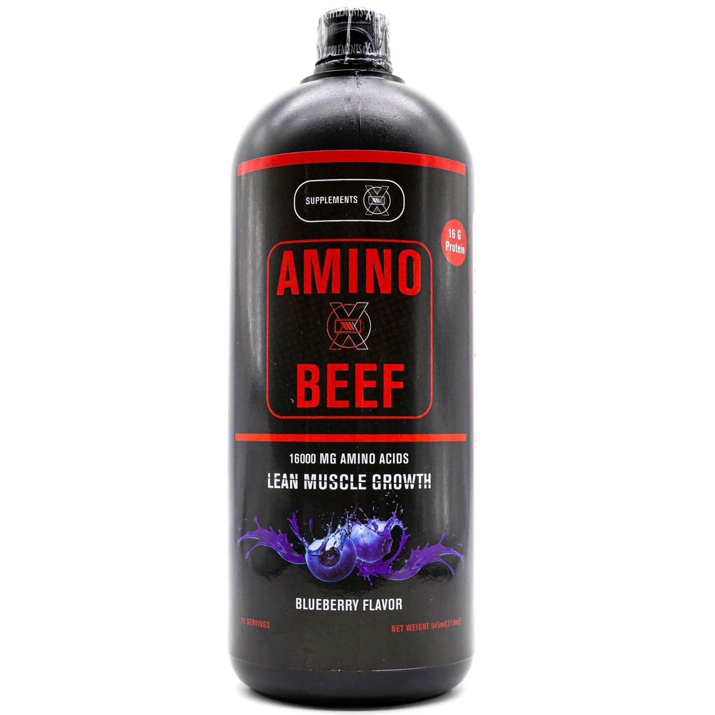Supplement X Amino Beef Liquid-945Ml-21Serv Blueberry