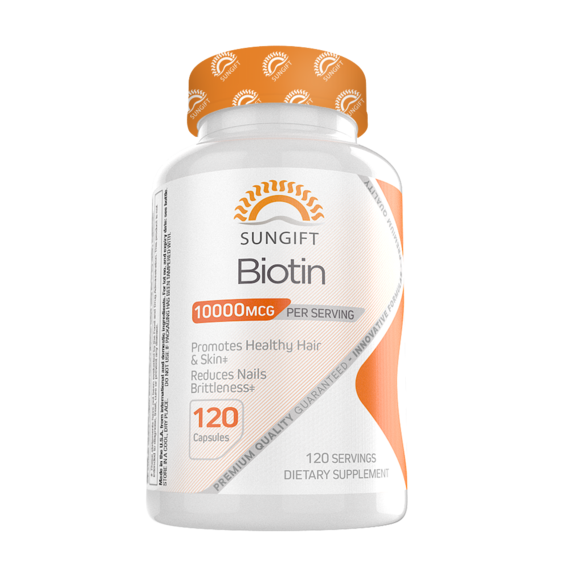 Sungift Biotin 10000 mcg - 120 Capsules