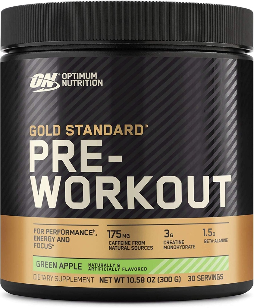 Optimum Nutrition Gold Standard Pre-Workout 30 Servings-Green Apple