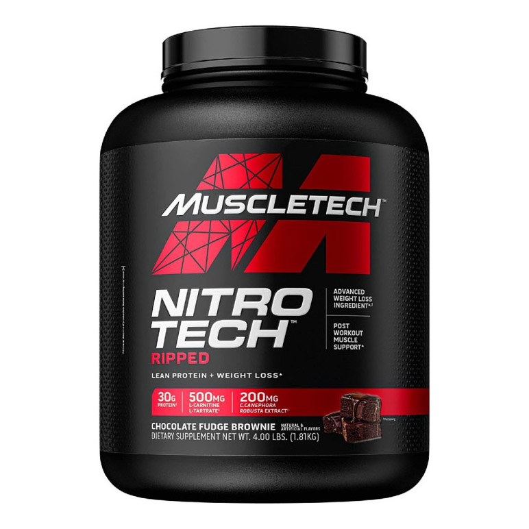 Muscletech Nitrotech Ripped-42serv. 1810G-Chocolate Fudge Brownie