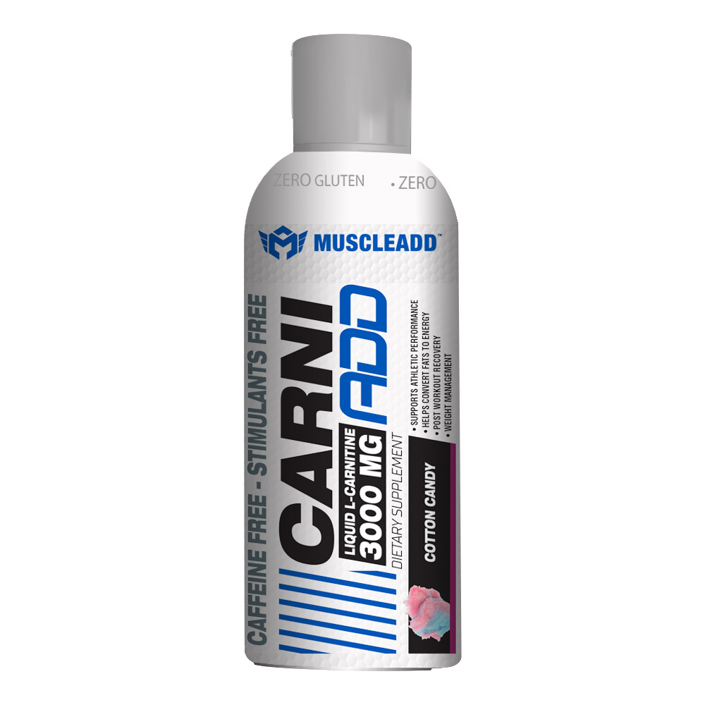 Muscle Add Carni Add 3000MG 32Serv-480Ml-Cotton Candy