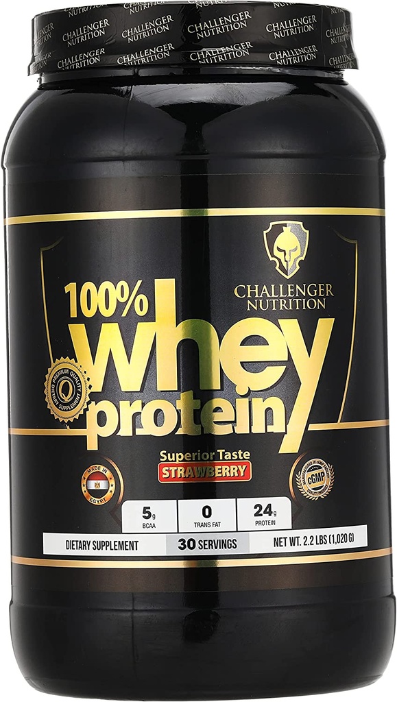 Challenger Nutrition Whey protein-900G-30Serv-Strawberry