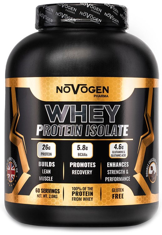 Novogen Pharma Whey Protein Isolate-60Serv.-2kg-Double Chocolate
