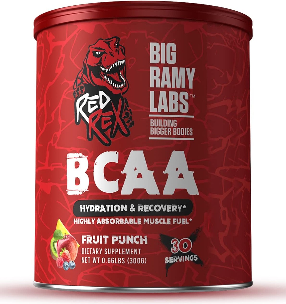 Big Ramy Labs Red Rex BCAA-300 gm-30 Serv.-FRUIT PUNCH