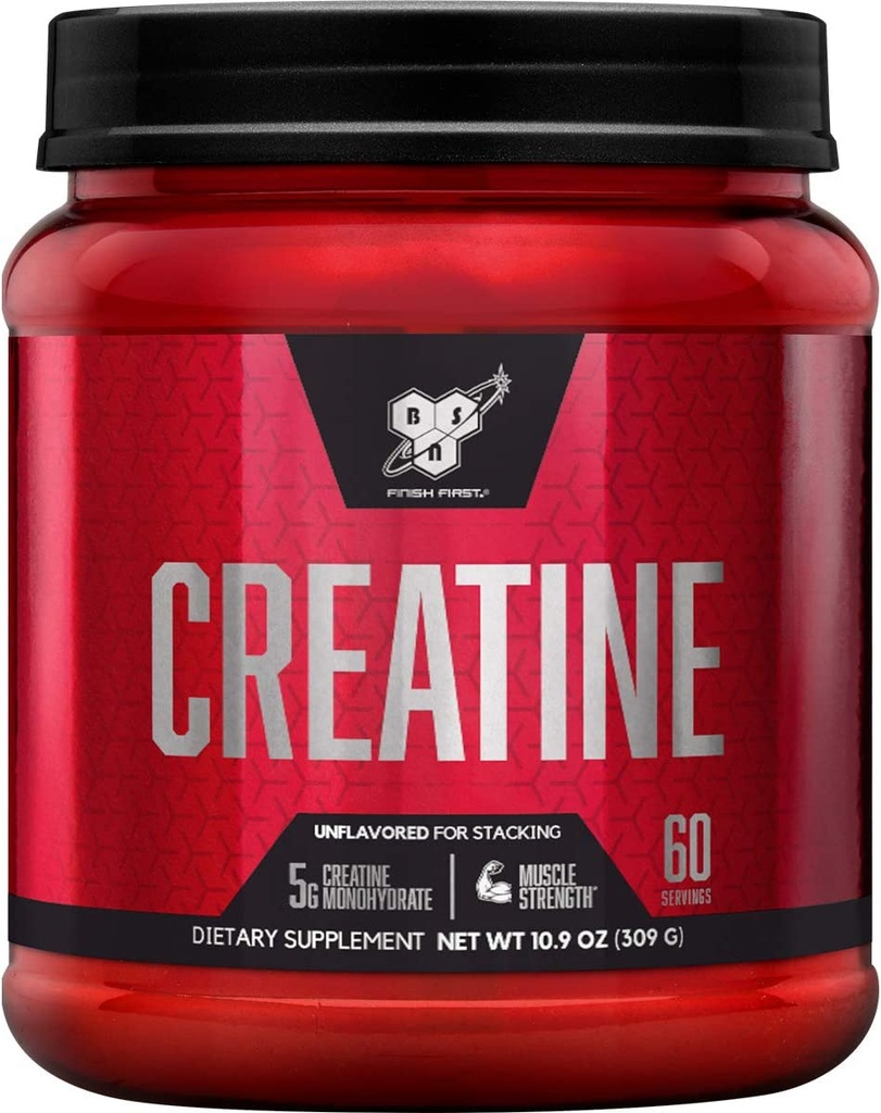 Bsn Creatine Monohydrate-309G-60Serv.-Unflavored