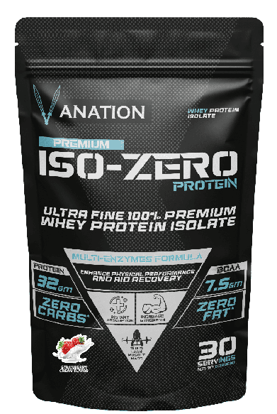Vanation ISO -Zero 30 Serv. -1080 Mg -Premium-Highest Grad whey Protein Isolate(Strawberry Cream)