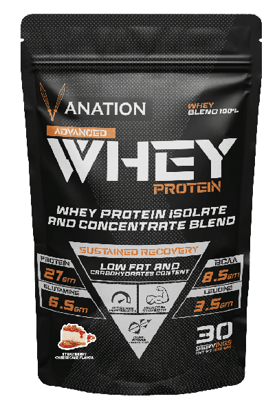 Vanation Whey Protein 100% - 30 Serv. -1050 Mg -(Strawberry Cheese Cake)