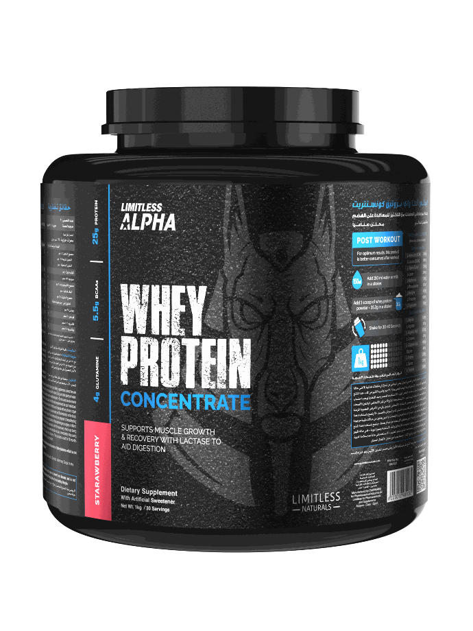 Limitless Alpha Whey Protein Concentrate-1Kg-30Serv.-Strawberry