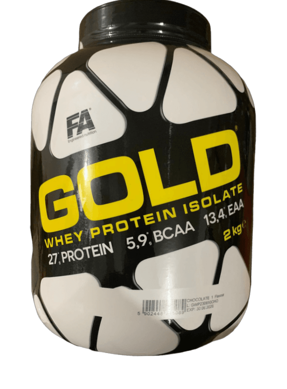 FA Gold Whey Protine Isolate -27 Protein- 5.9-Bcaa-13.4 Eaa -2 KG- Chocolate Flavour