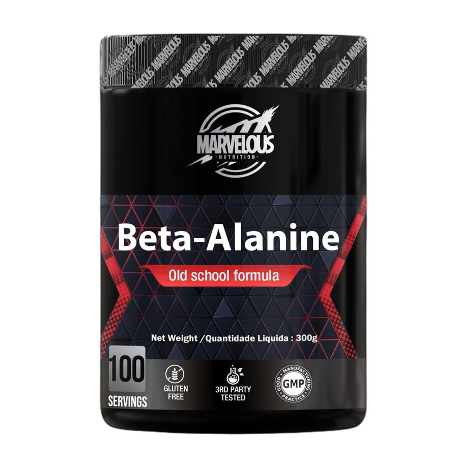 Marvelous Nutrition Beta-Alanine old School Formula-300G-100Serv.-Unflavored