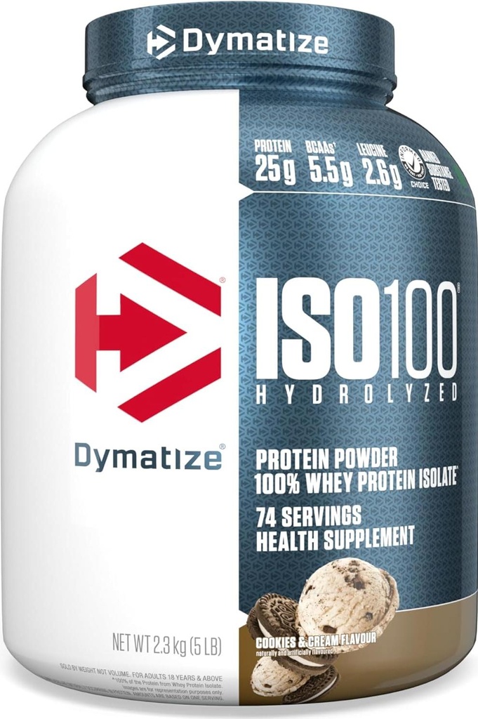 Dymatize ISO100-2.3KG. -74Serv.-Cookies& Cream