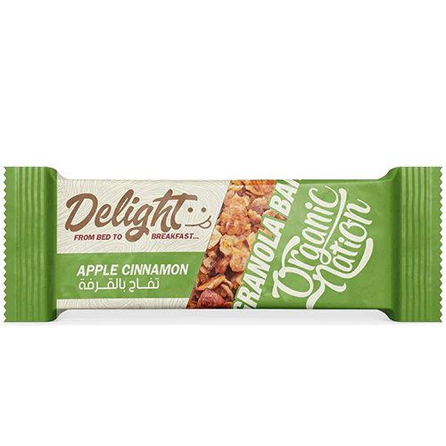 [6222023701410] Organic nation-Delight Granola Bar - Apple Cinnamon