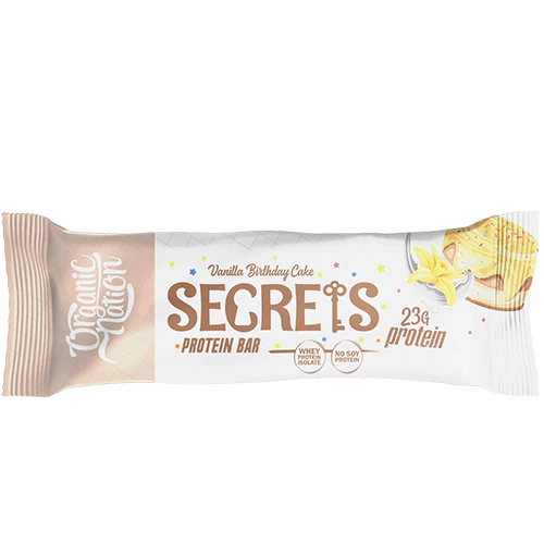 [6222023701236] Organic Nation Secrets Protein Bar-1Serv.-70G-Vanilla Birthday Cake