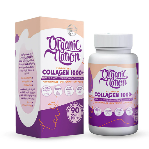[6222023702363] Organic Nation Hydrolyzed Collagen 1000+-90Coated Tablets