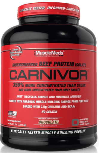 [891597002542] Musclemeds Bioengineered Beef Protein isolate Carnivor-56Serv.-2075G-Chocolate