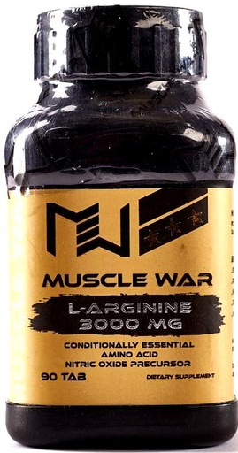 [769503263847] Muscle War L-Arginine 3000 mg 90 Tablets