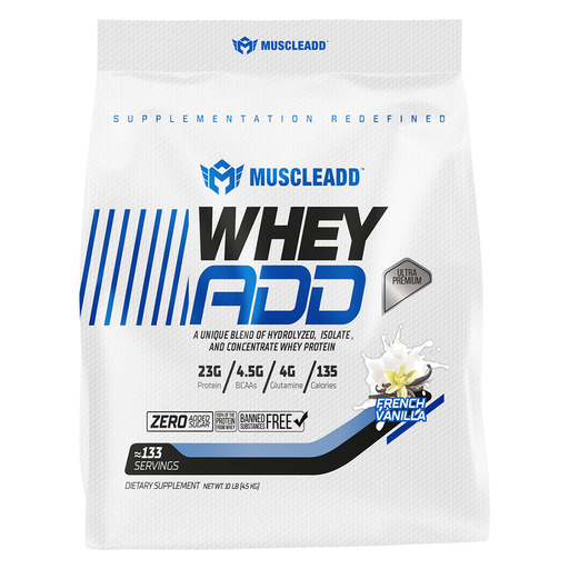 [6223007821384] Muscle Add Whey Add-133 Serv.4.5KG French Vanilla
